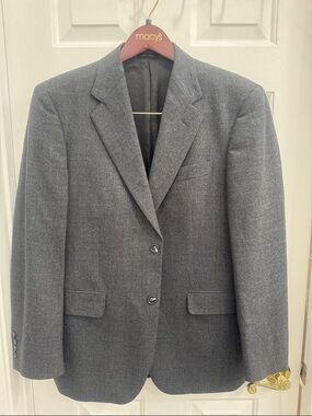 Express Men's Charcoal Gray Two-Button Sport Coat